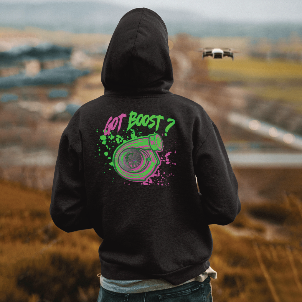 80s retro ESS Tuning Hoodie w (pink and green)
