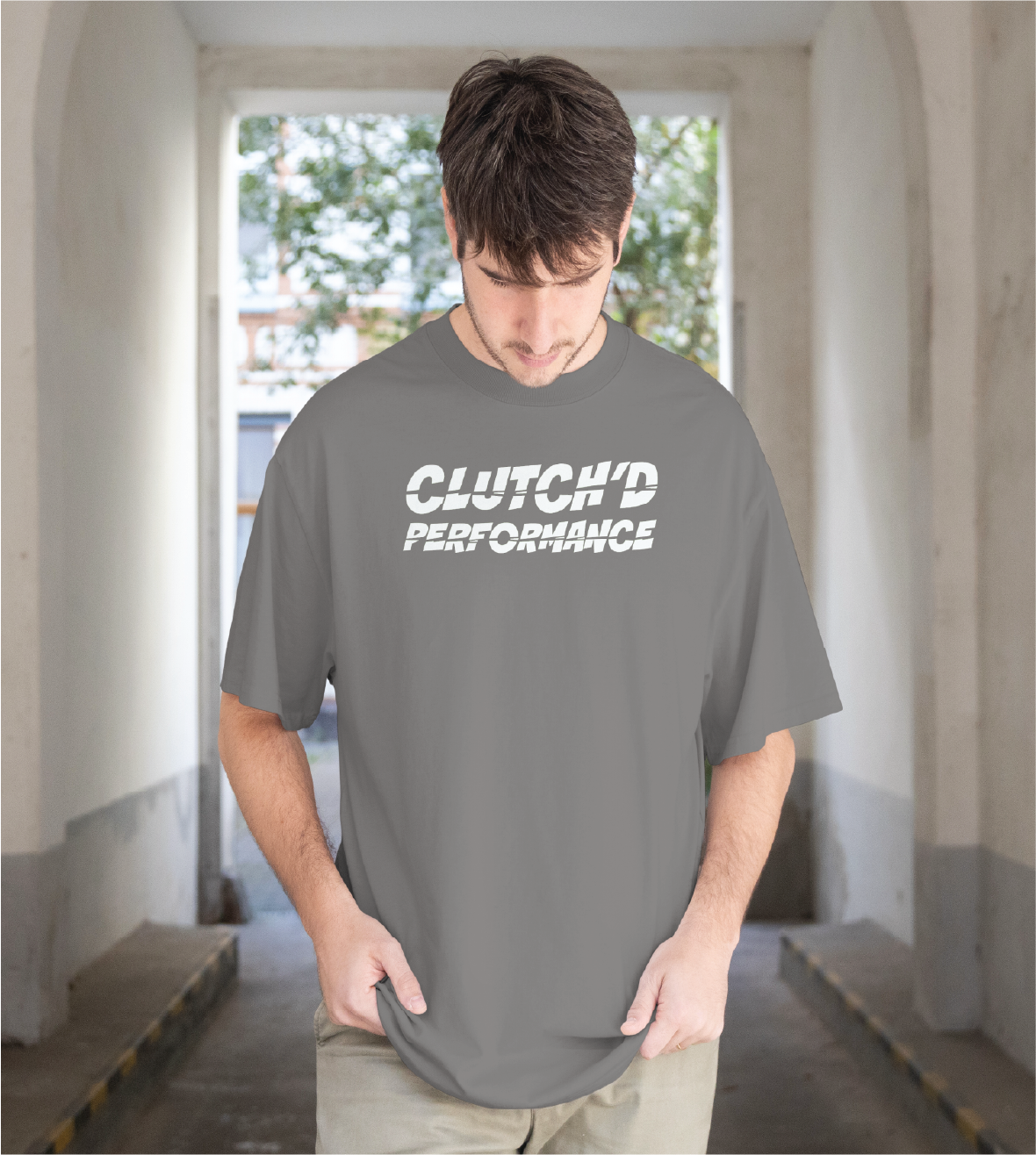 Short sleeve Clutch'd Split T-shirt