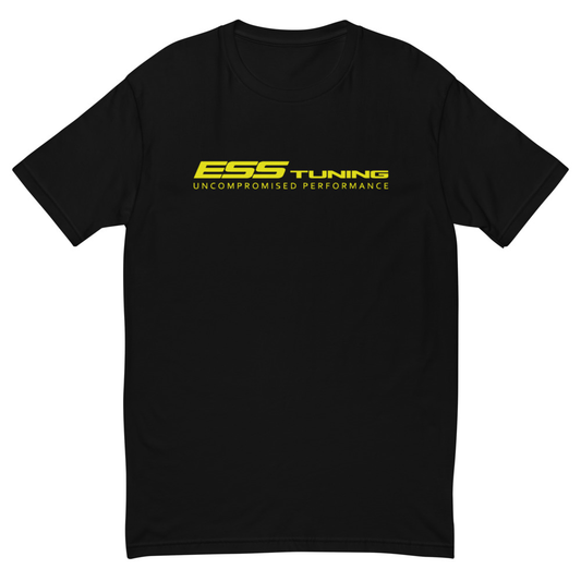 Men's short sleeve ESS Tuning shirt, yellow print