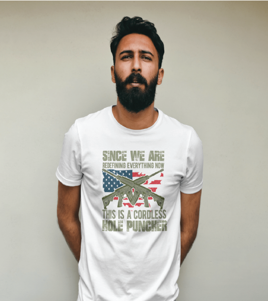 Short Sleeve Hole Puncher T-shirt