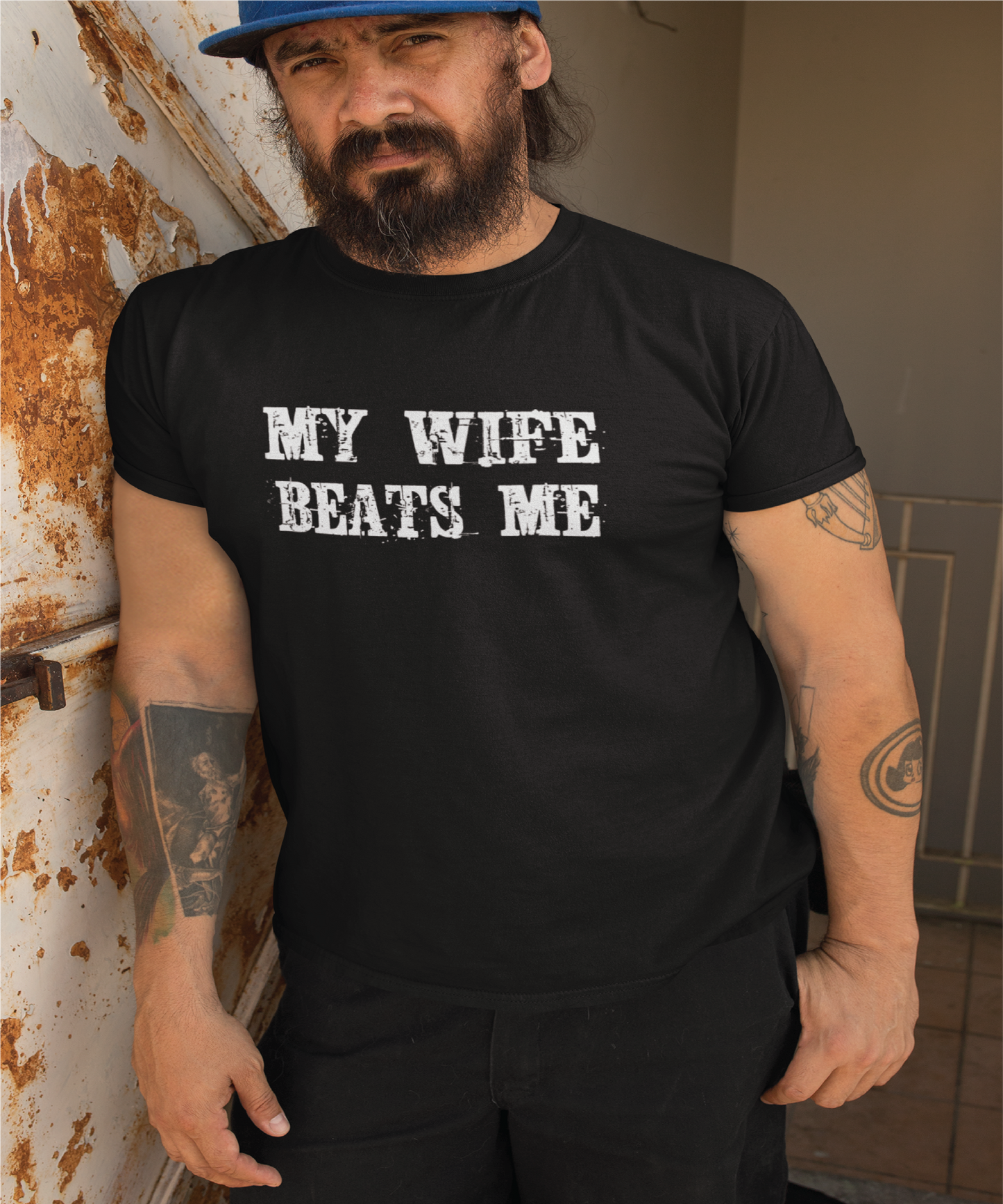 My Wife Beats Me short sleeve T-shirt