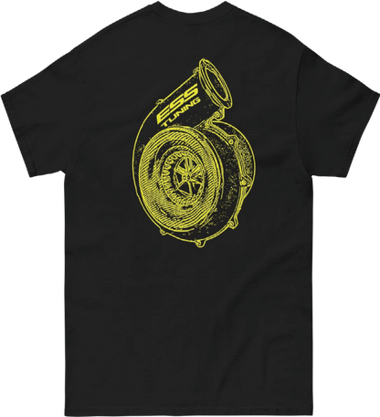 Men's short sleeve ESS Tuning shirt, yellow print