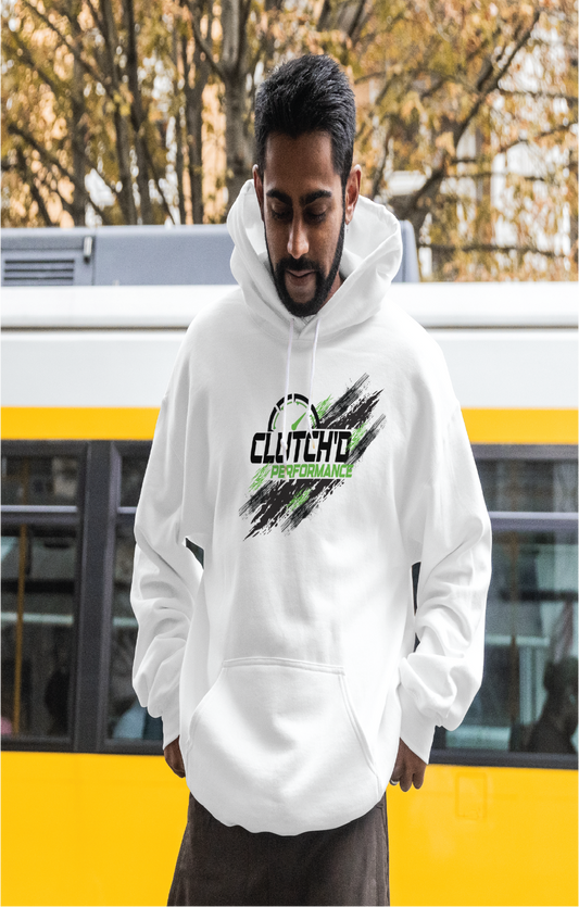 White Clutch'd Performance Hoodie