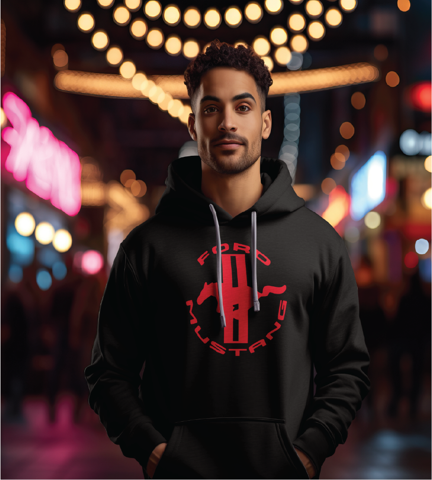 Hoodie with Mustang Logo
