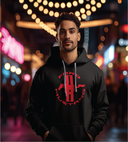 Hoodie with Mustang Logo