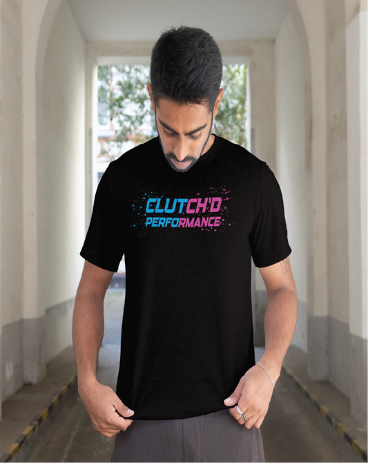 Clutch'd neon Oil Splatter shirt