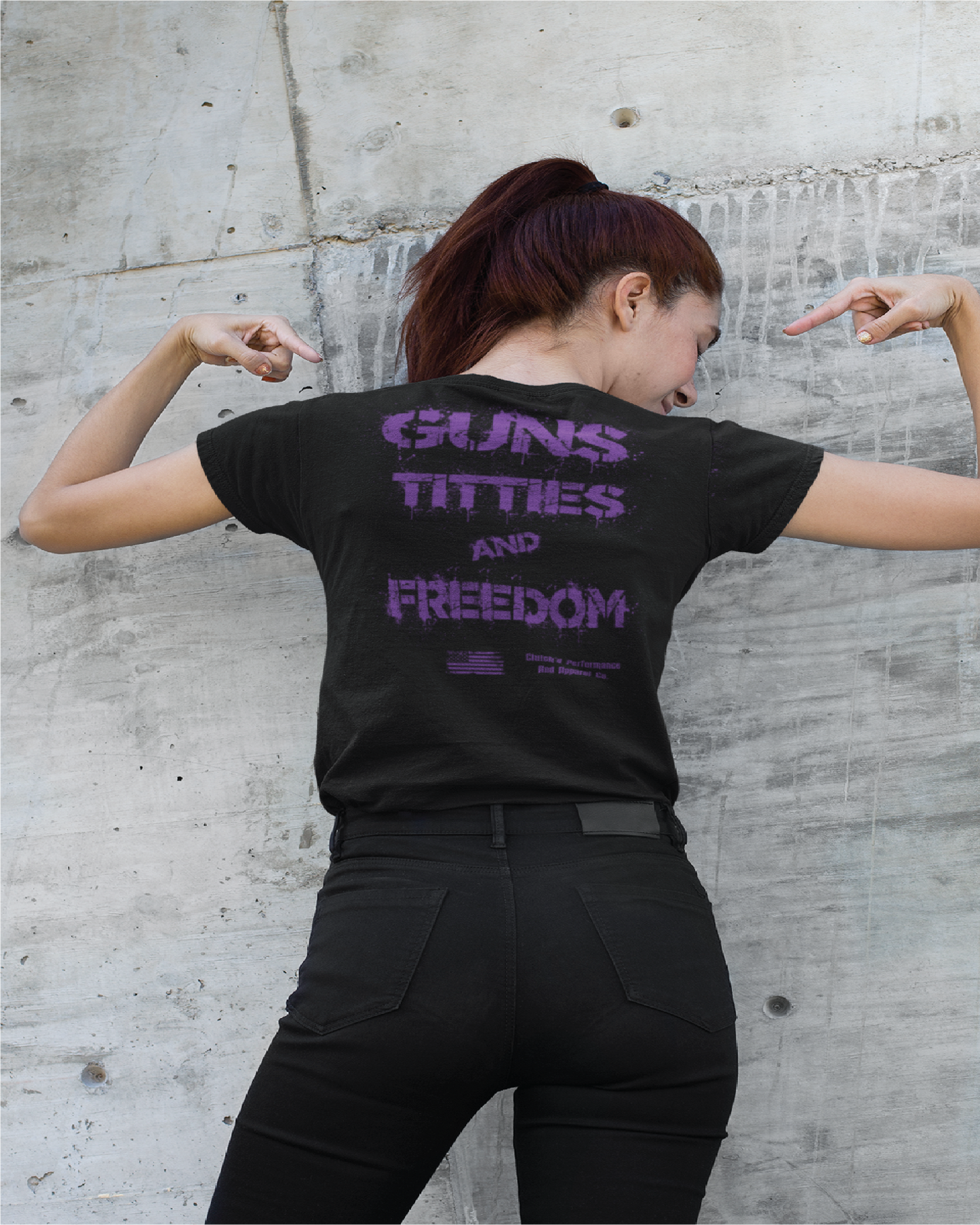 Short Sleeve Titties, Gun's and Freedom shirt