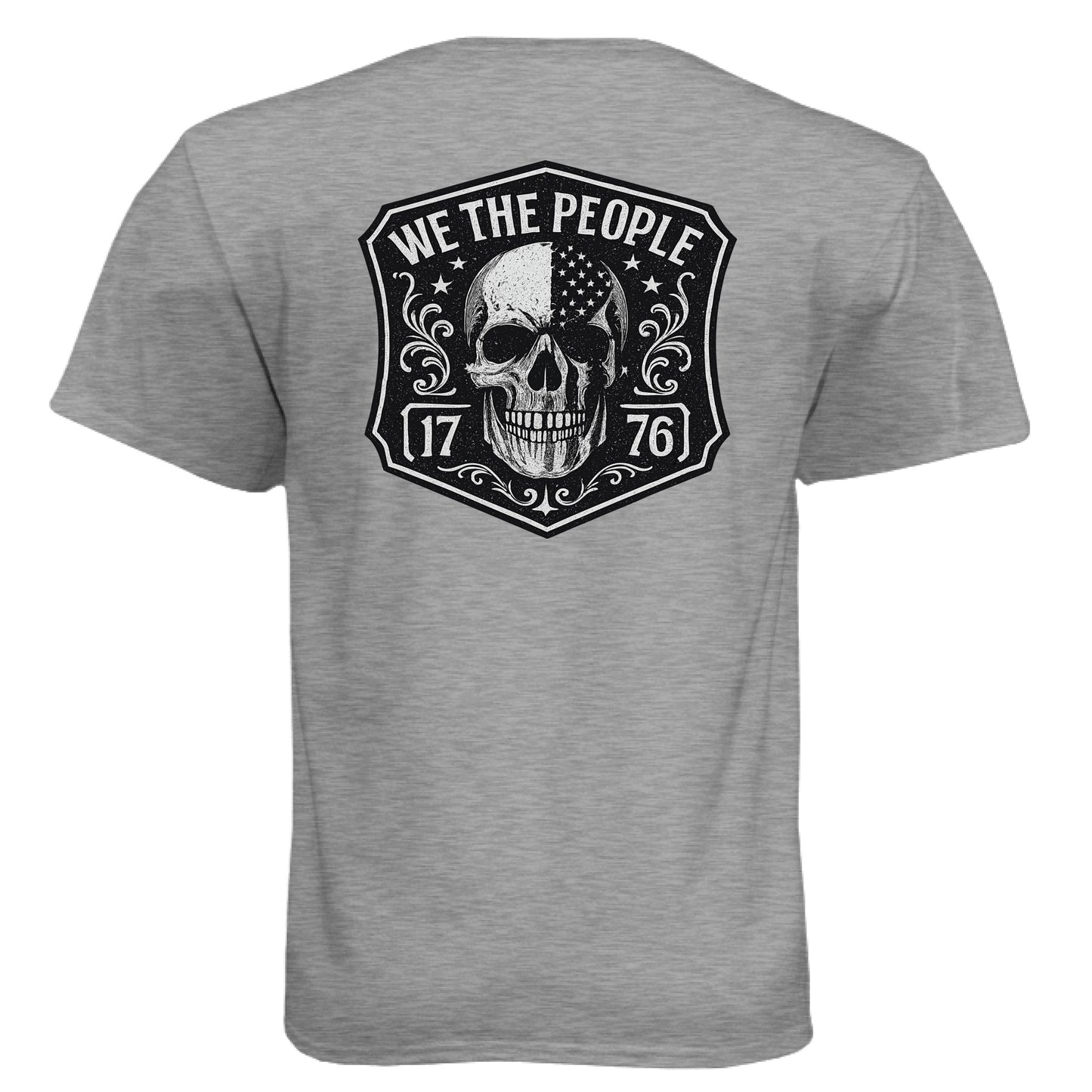 Dark Heather Grey (60/40) - BACK