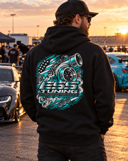 Custom Chrome colored ESS Tuning hoodie